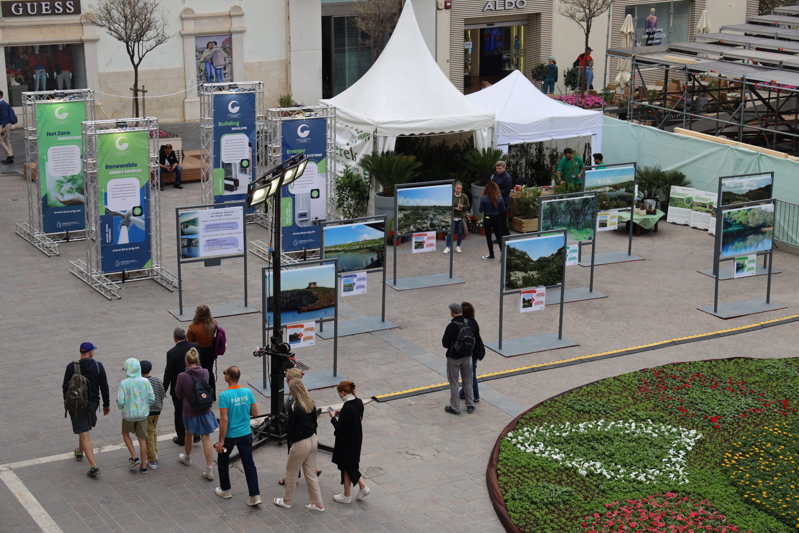  Photo of information stands at the Valletta Green Festival 
