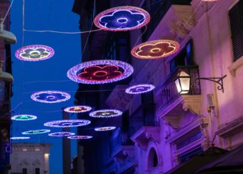 New light and colour installation in Valletta