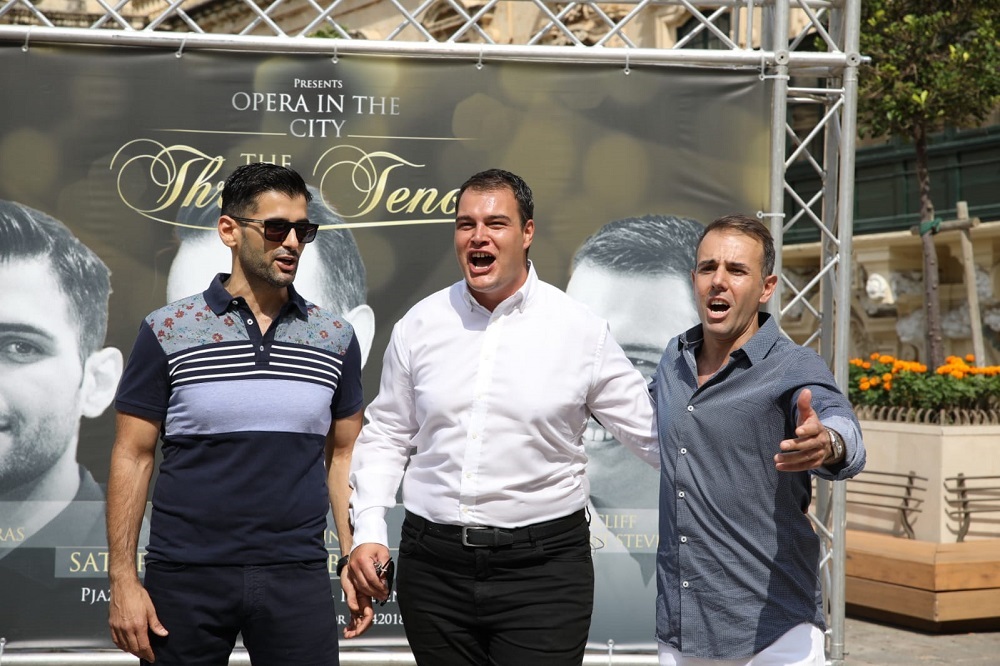 Three Maltese Tenors to perform unforgettable arias in St George’s Square