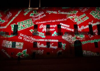 Christmas projections light up St George’s Square