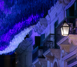 A photo of one of the installations in the series Colour the City