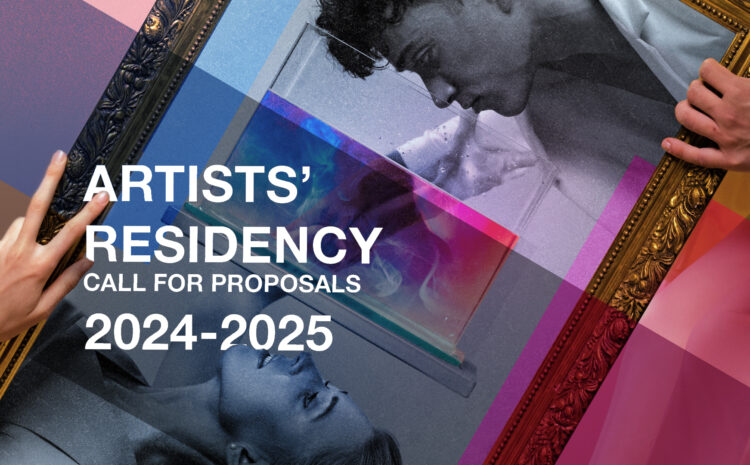 An artistic image with the title Artists' Residency Call for Proposals 2024-2025