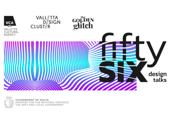 A hero image showing the FiftySix Design Talk Series Brand