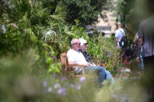 A photo showing people relaxing at the Valletta Green Festival 