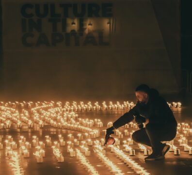 Despite challenging weather, the VCA firebowl installation lit up Thursday 1st April 2026 with a breathtaking display of hundreds of flames.