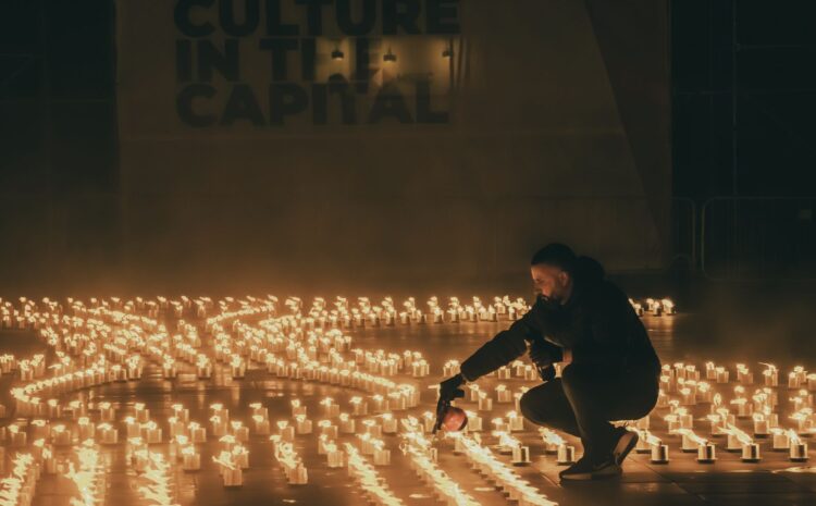 Despite challenging weather, the VCA firebowl installation lit up Thursday 1st April 2026 with a breathtaking display of hundreds of flames.