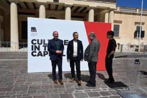 A photo showing Minister for Valletta Cultural Agency Chairman Jason Micallef 
